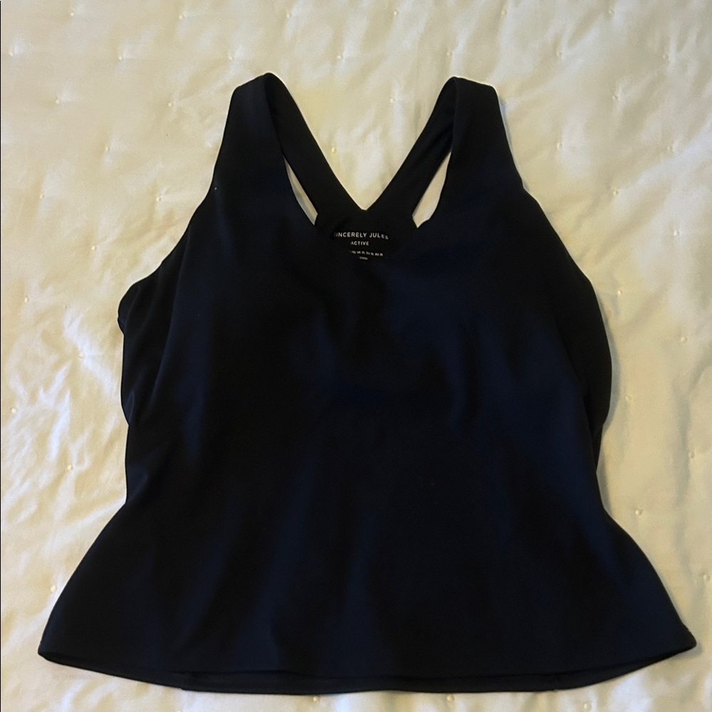 Sincerely Jules Black Active Top